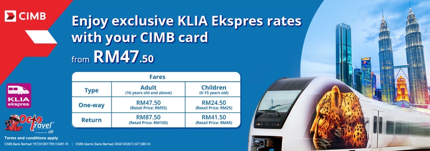 KLIA Express 优惠车票
